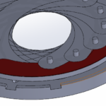 The slip blade (red) prevents the blades from snagging