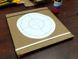 Cardboard mechanical iris - Base and lid layers
