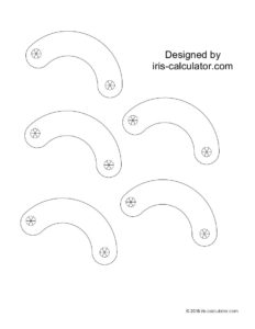 Paper mechanical iris parts 2