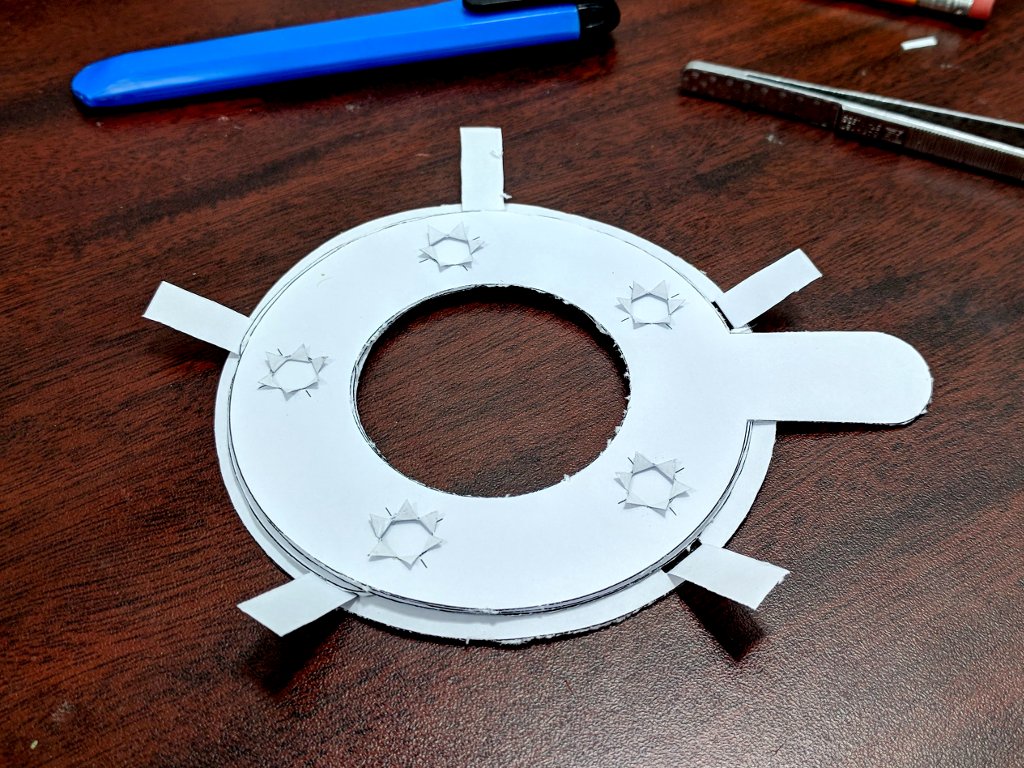 mechanical iris origami