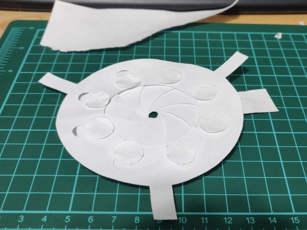 paper iris diaphragm assembly 08