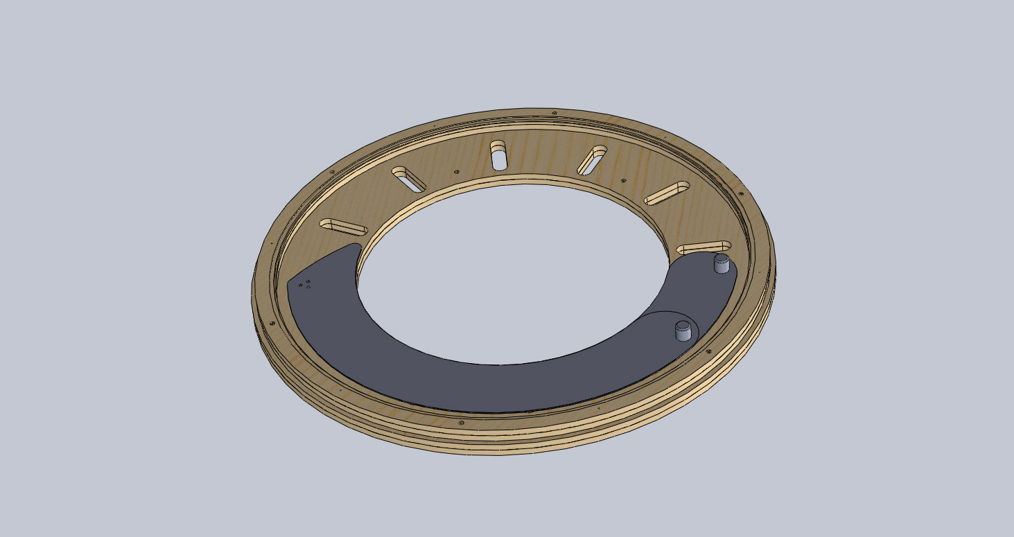 Skylight iris diaphragm inside